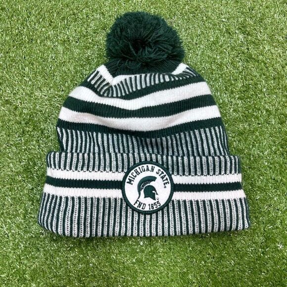 MICHIGAN STATE SPARTANS New Era COLLEGE BEANIE HAT OSFA - Picture 1 of 7